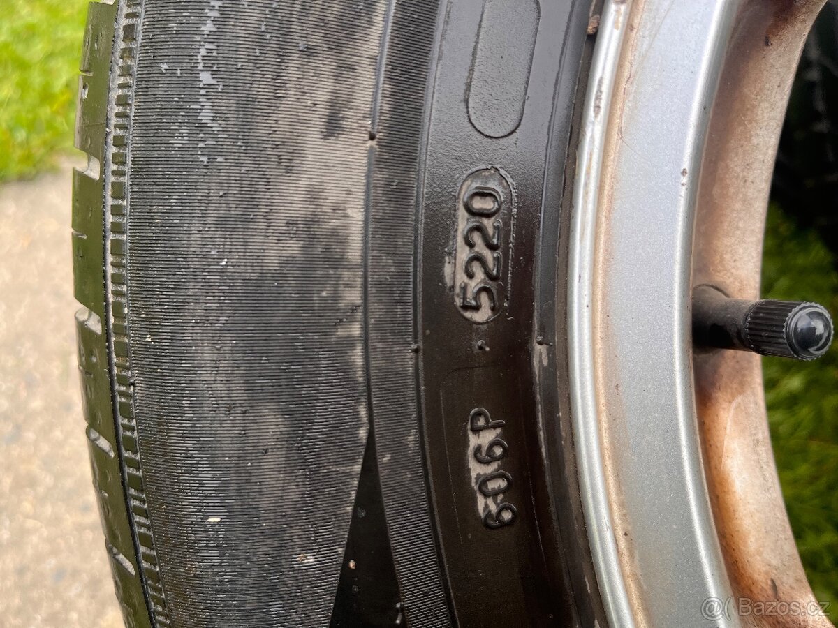 4x alu ze Škoda Octavia 1 + letních pneu Nokian 5-6mm 195/65 - 5