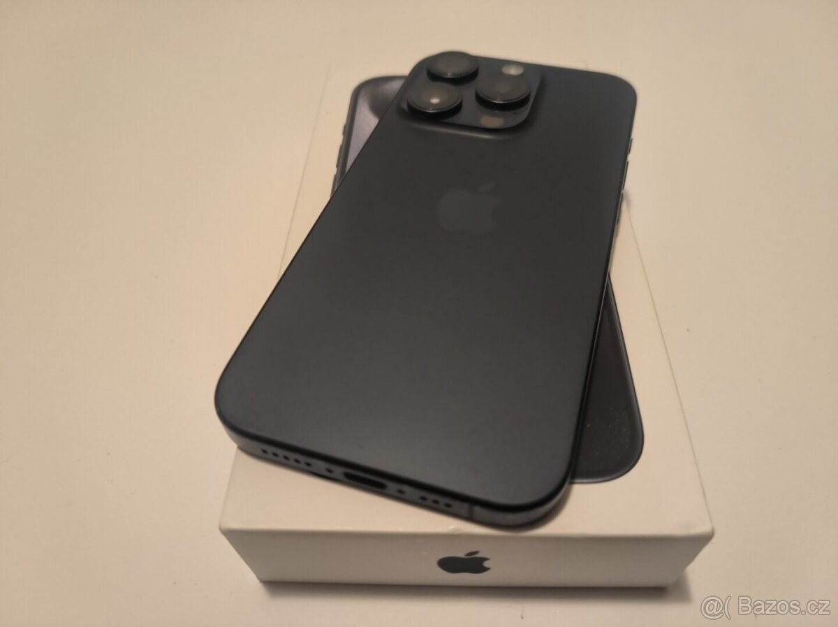 apple iphone 15 PRO 256gb Blue Titanium / Batéria 89% - 5