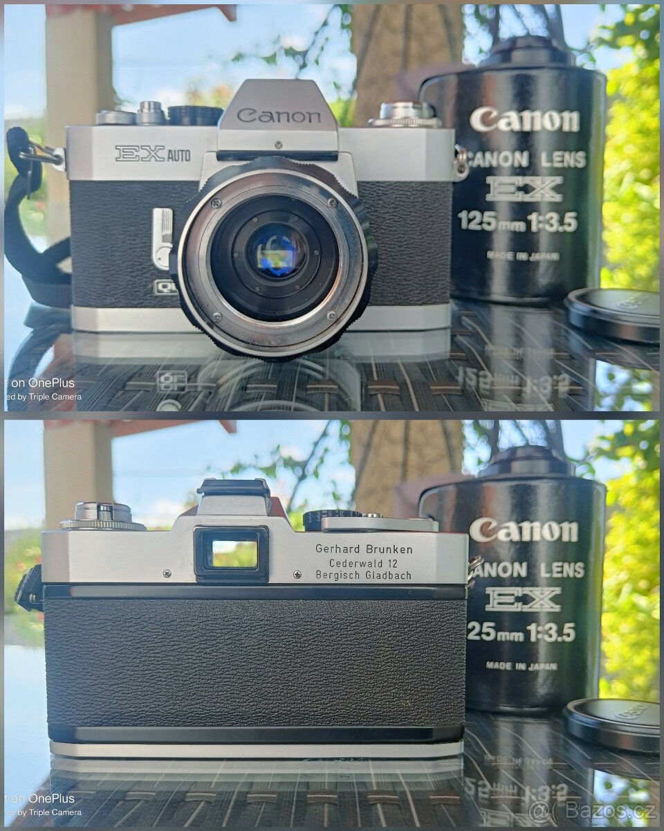 Canon EX Auto +2 objektivy Canon EX 50mm f/1.8 a 135mm f/3.5 - 5