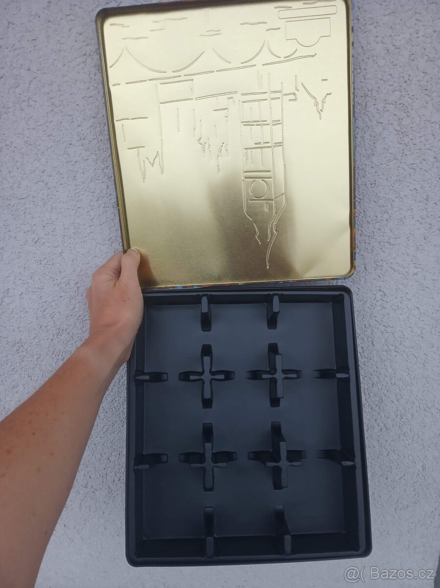 Krabičky dózy plechové kartonové od čajů - 5