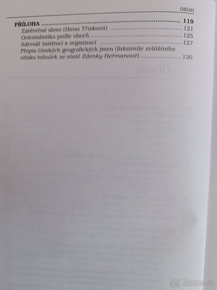 Transkripce Čínštiny, Hana Třísková - 5