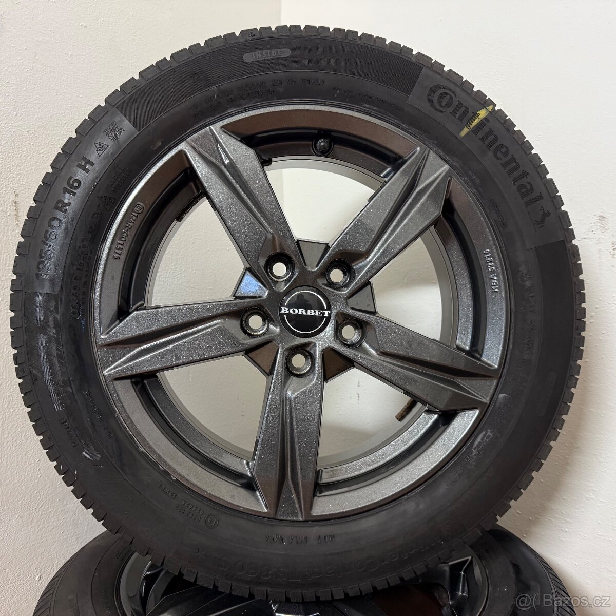 AUDI A3/VW 5x112 R16 ET46+ZIMNÍ 195/60R16 8/6,5mm - 5