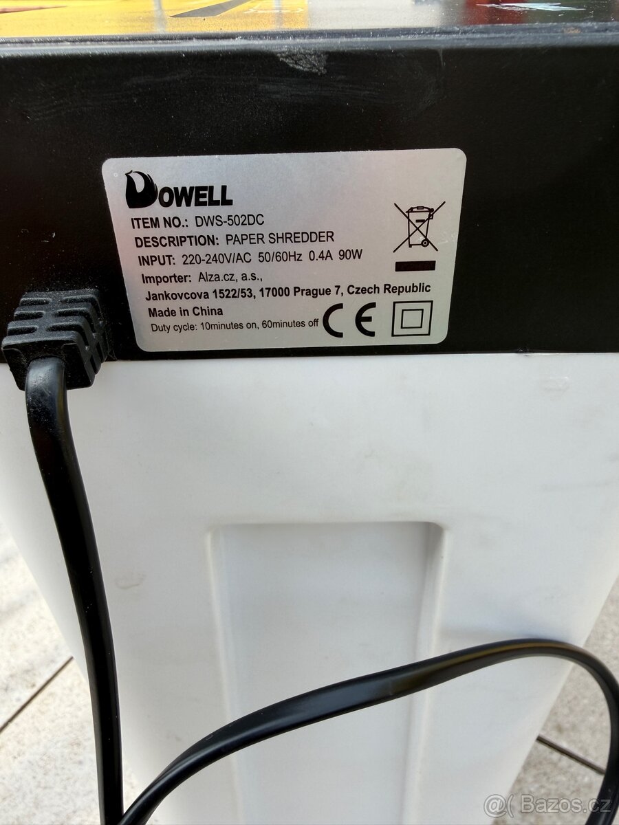 Skartovačka Dowell DWS-502DC - 5