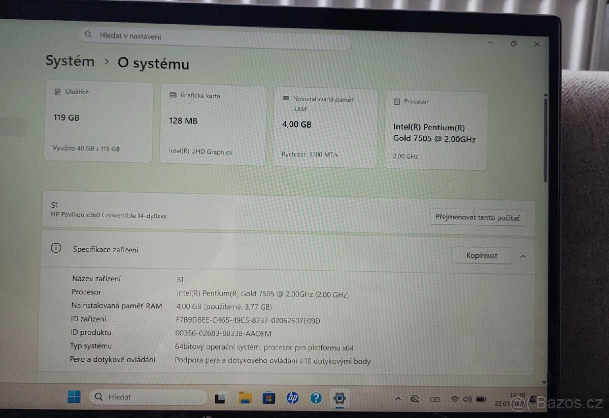 Notebook HP Pavilion x 360 - 5