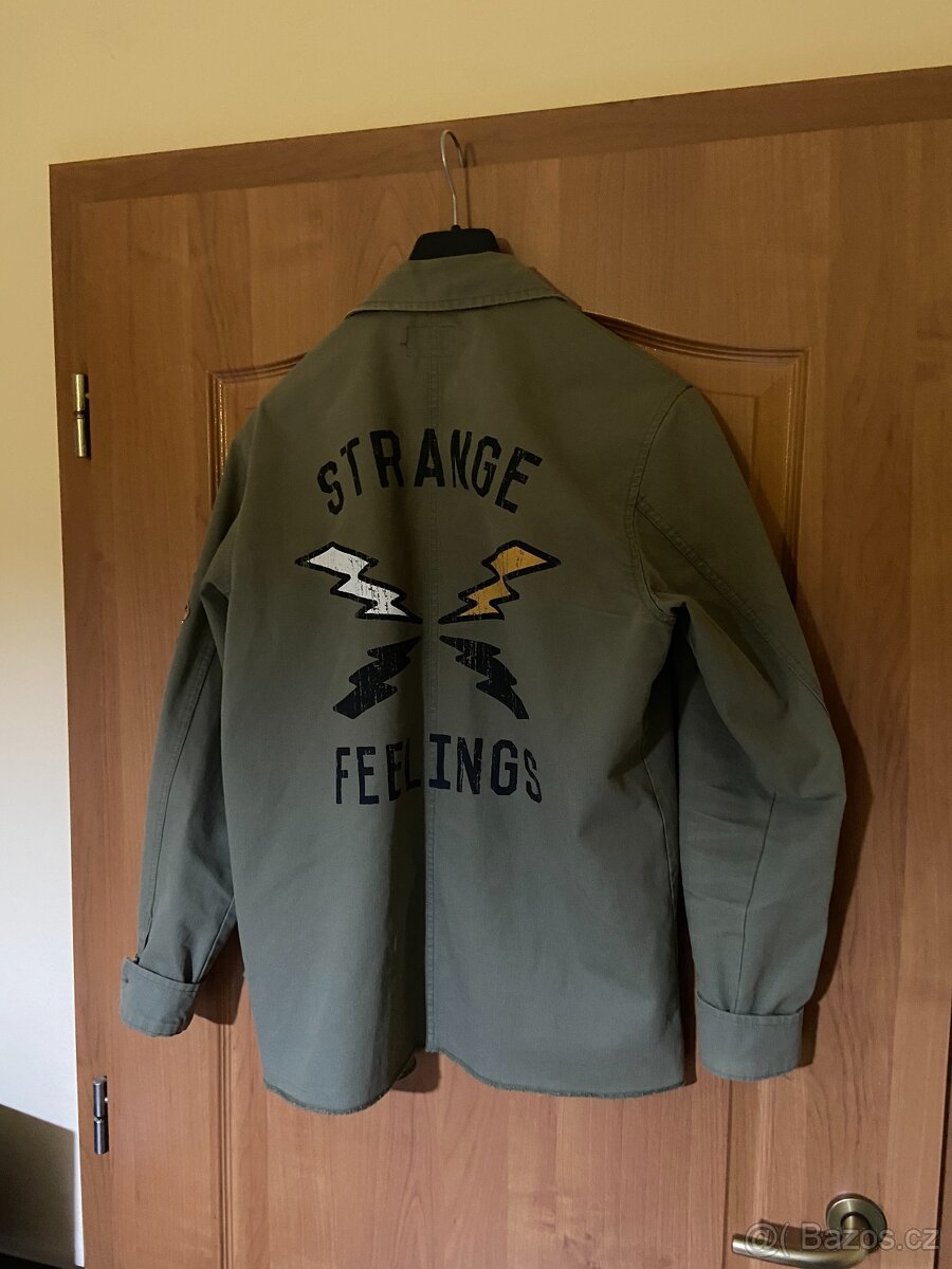 Khaki jacket košilová bunda - 5