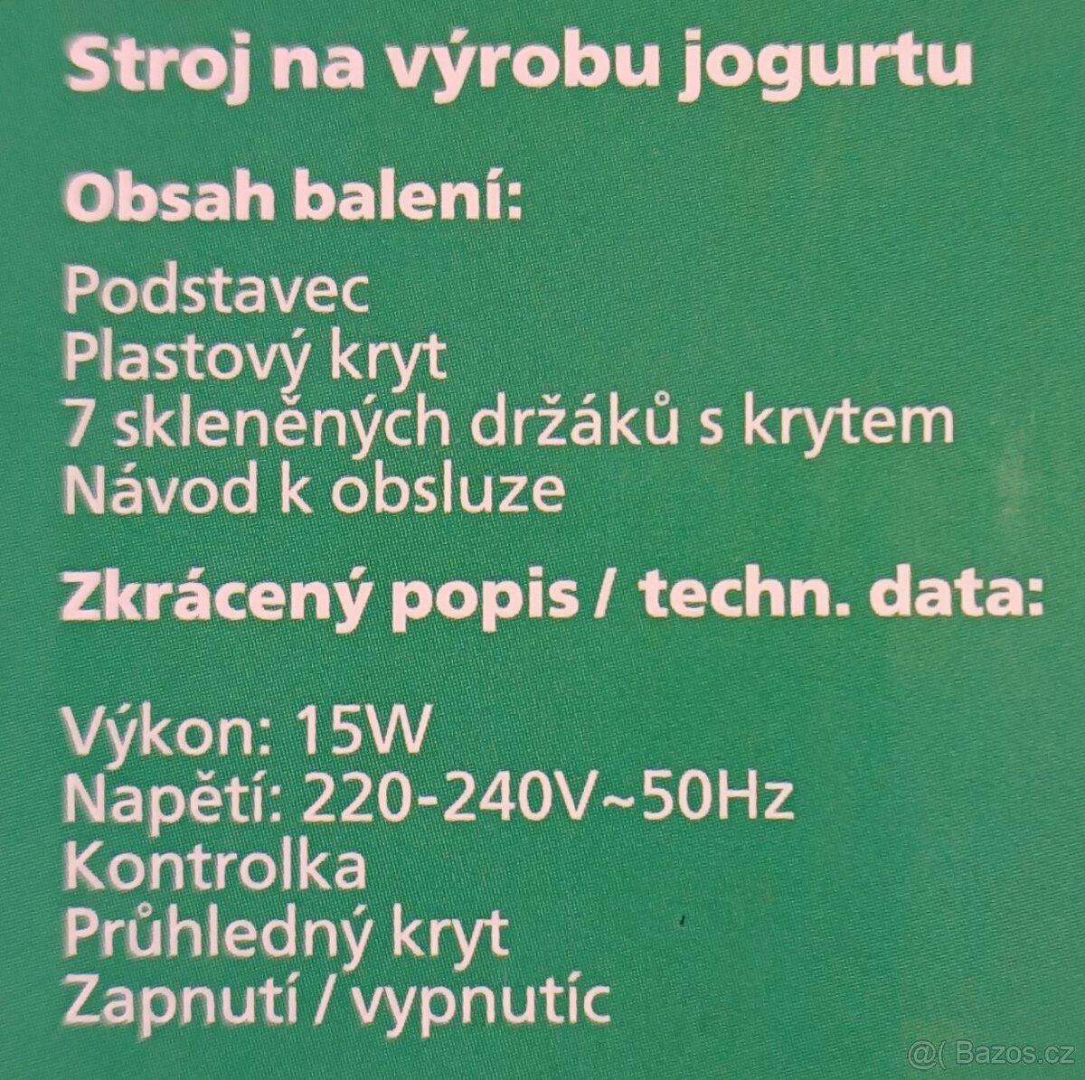 Prodám jogurtovač se skleničkami - 5