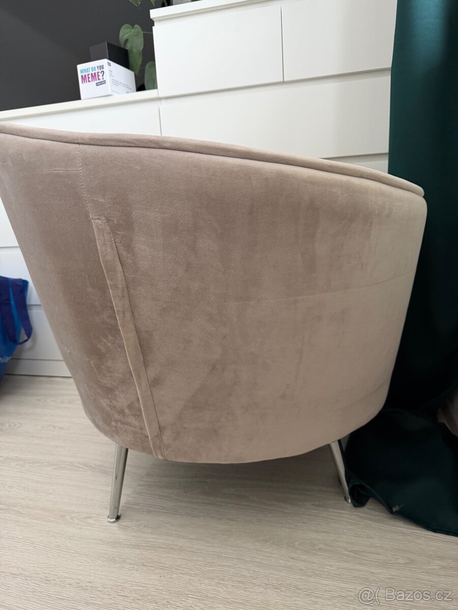 Semišové křeslo - 5
