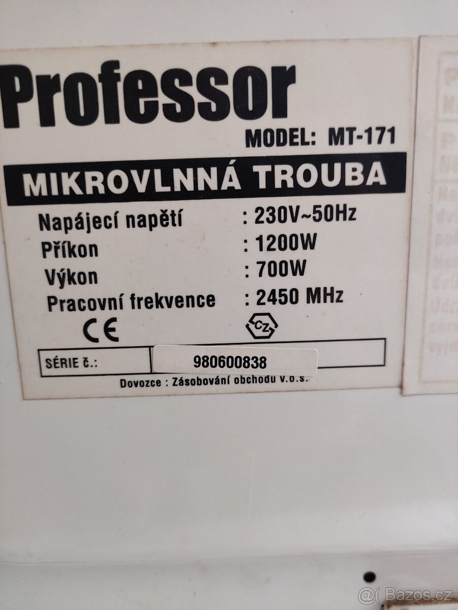 Mikrovlná trouba Professor - 5
