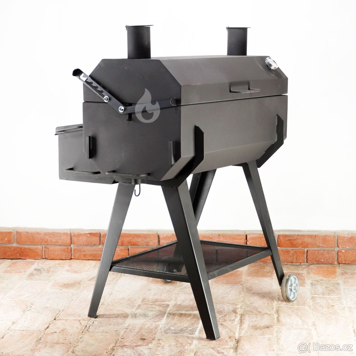 Gril na kýtu, kuřata G450 Braver se zadním topeništěm, jehla - 5