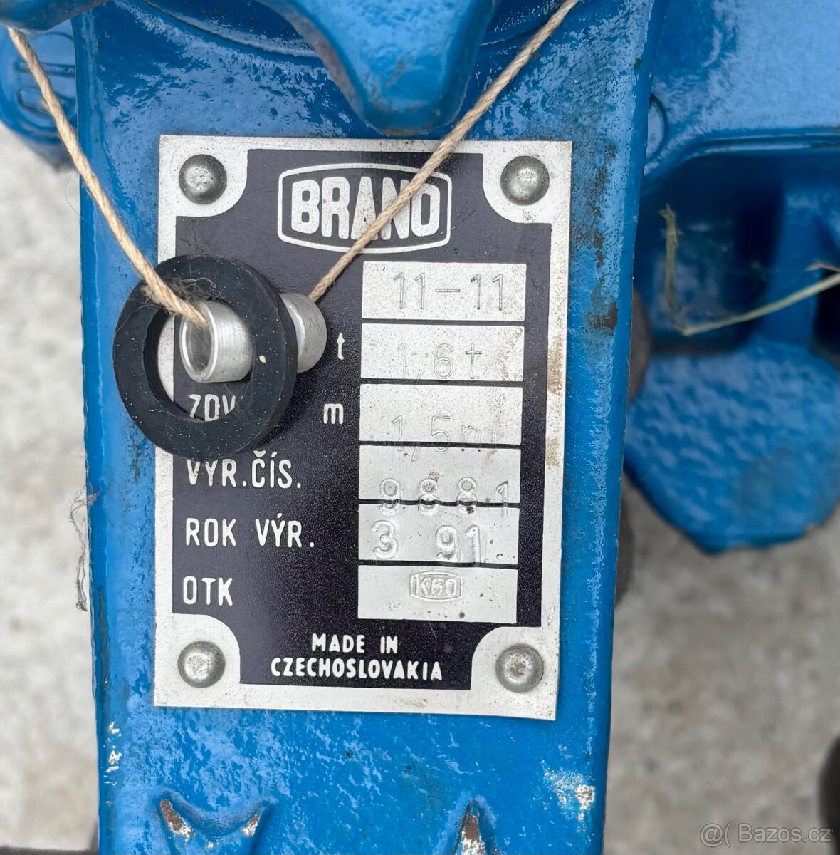 Řehtačkový zvedák BRANO 1,6t. RZV /  hupcuk - 5