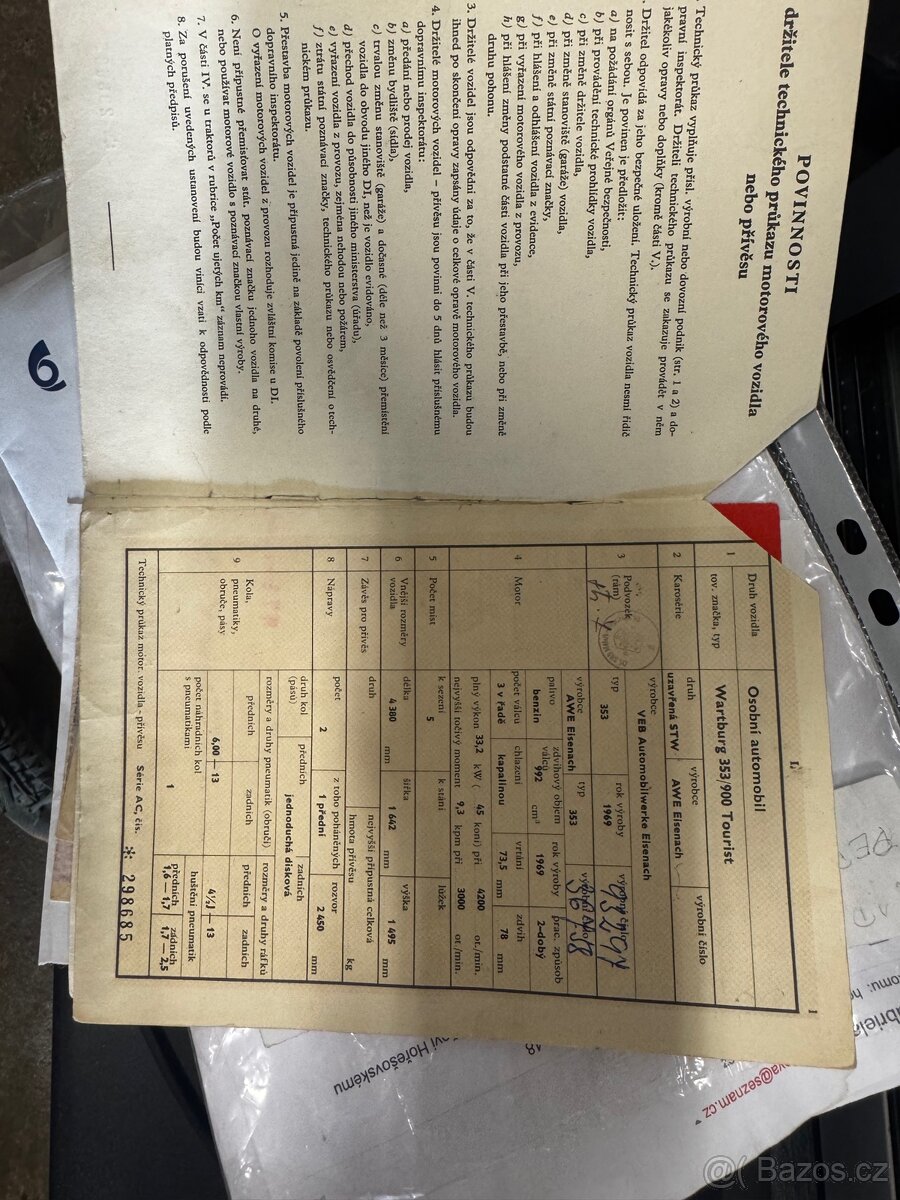 Wartburg Tourist 353/900 - Pojízdný s TP - 5