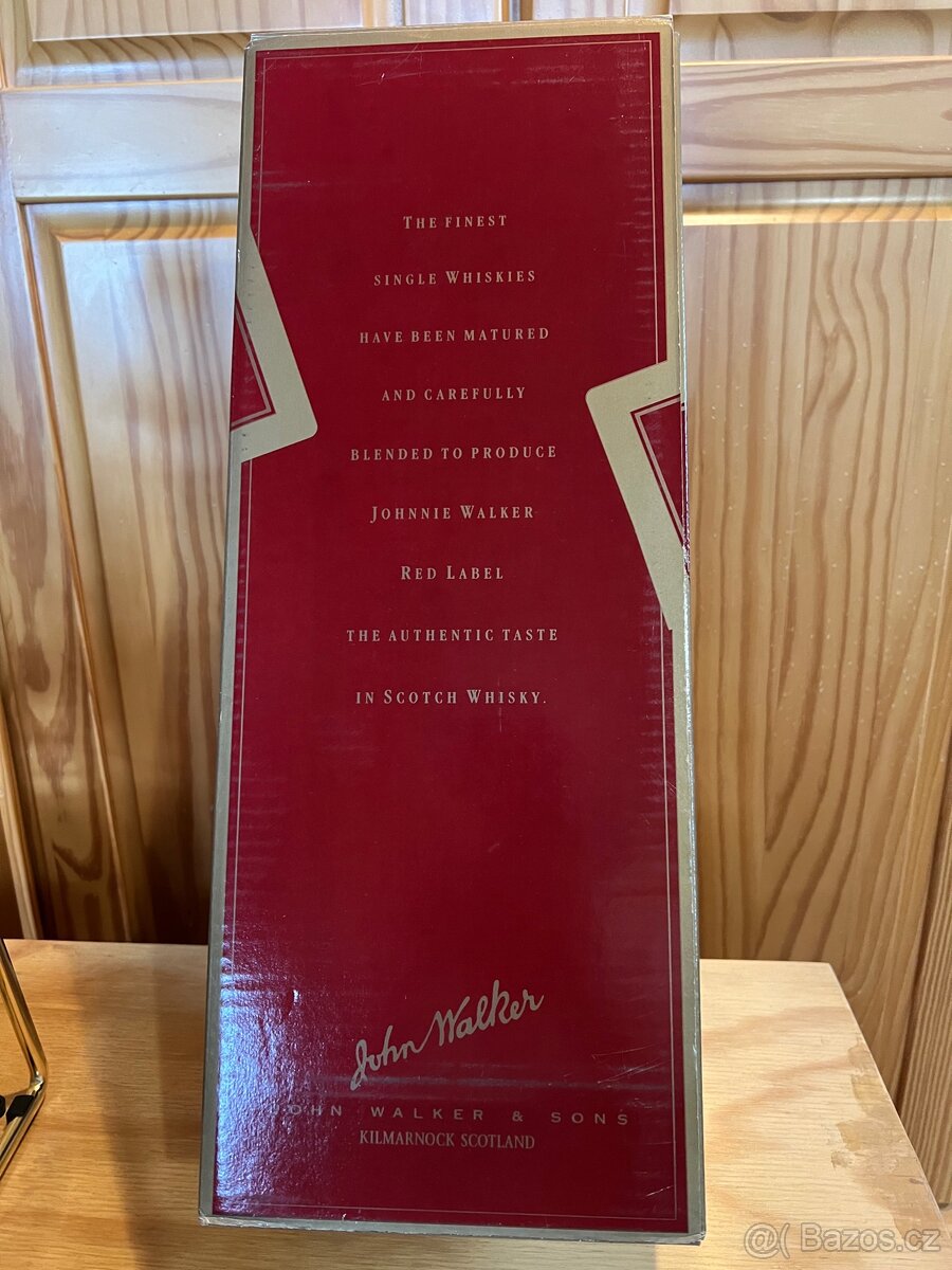 Láhev od whisky JOHNNIE WALKER v kolebce - 5
