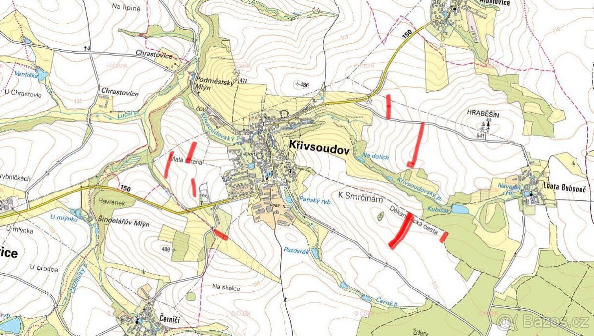 Zemědělská půda, prodej, Křivsoudov, Benešov - 5