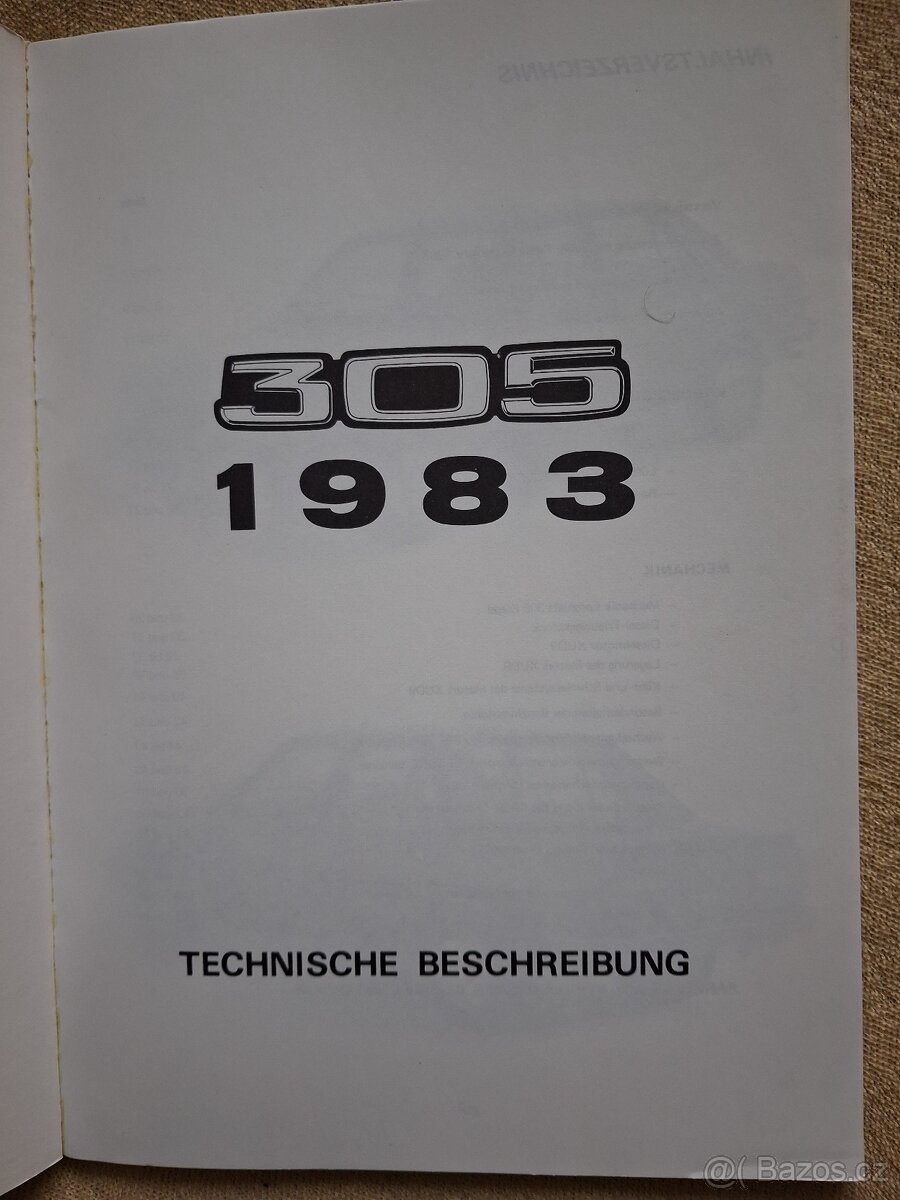 Peugeot 305-PLAKAT-MANUAL-PROSPEKT - 5