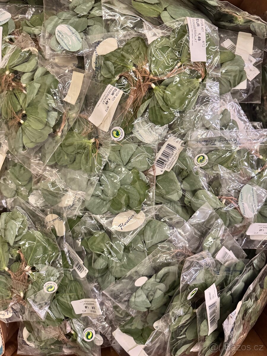 Dekorační plovoucí listy / květy – umělé - 5