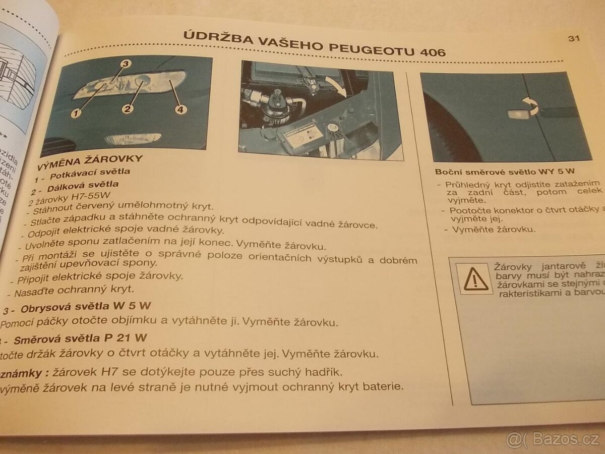 Peugeot 406 Coupe - český návod k obsluze - příručka - 5