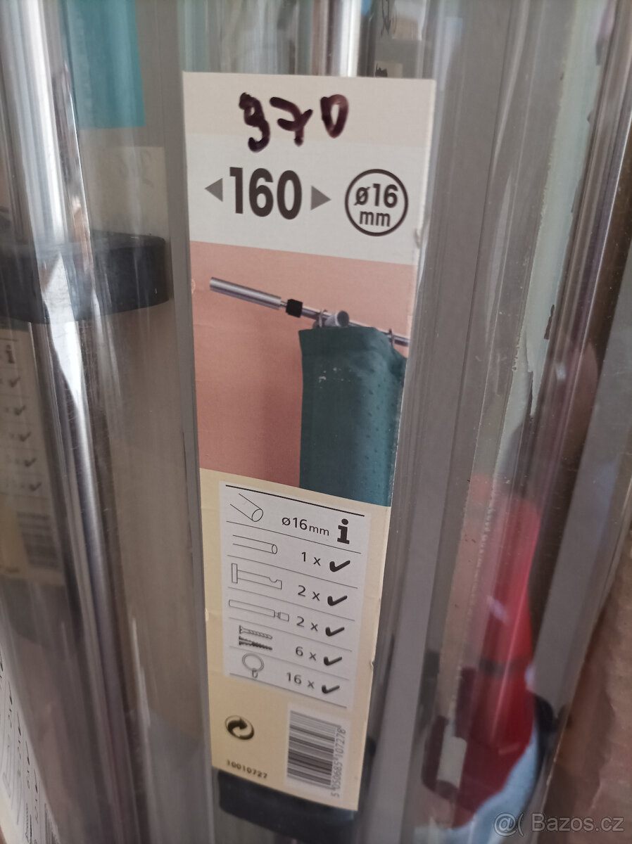 Nová kovová záclonová garnýž - 5