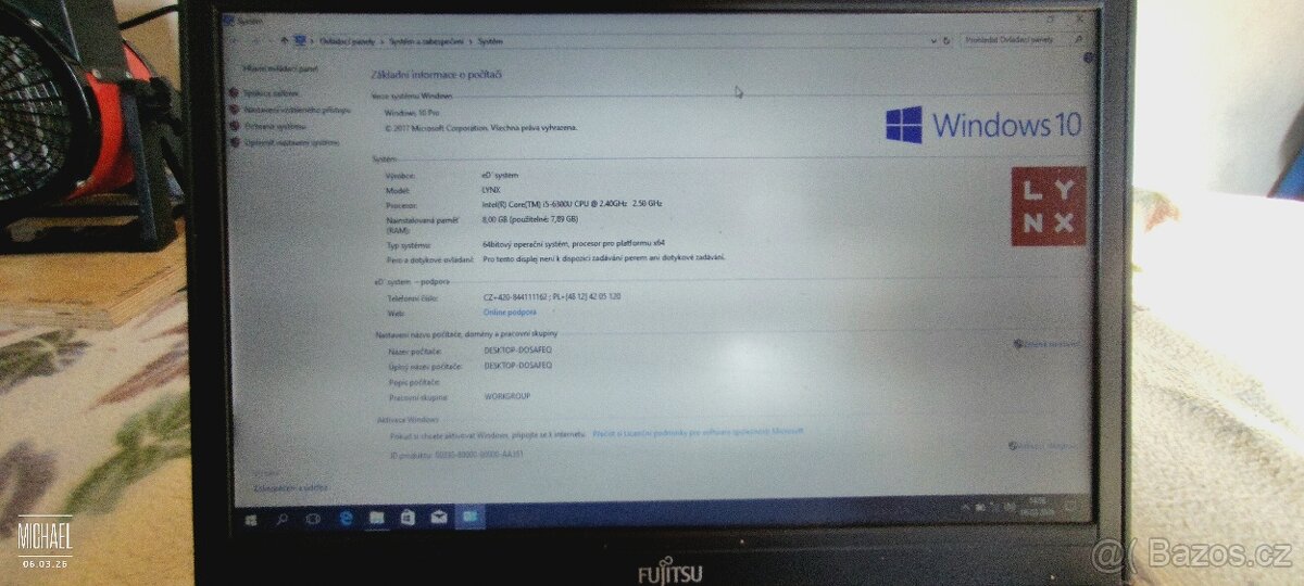 Notebook Fujitsu Siemens E 746 i5 - 5