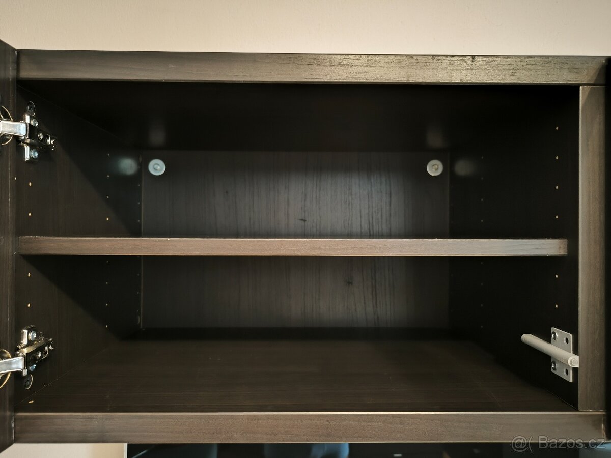 IKEA BESTA TV stěna s držákem TV+ LED osvětlení - 5