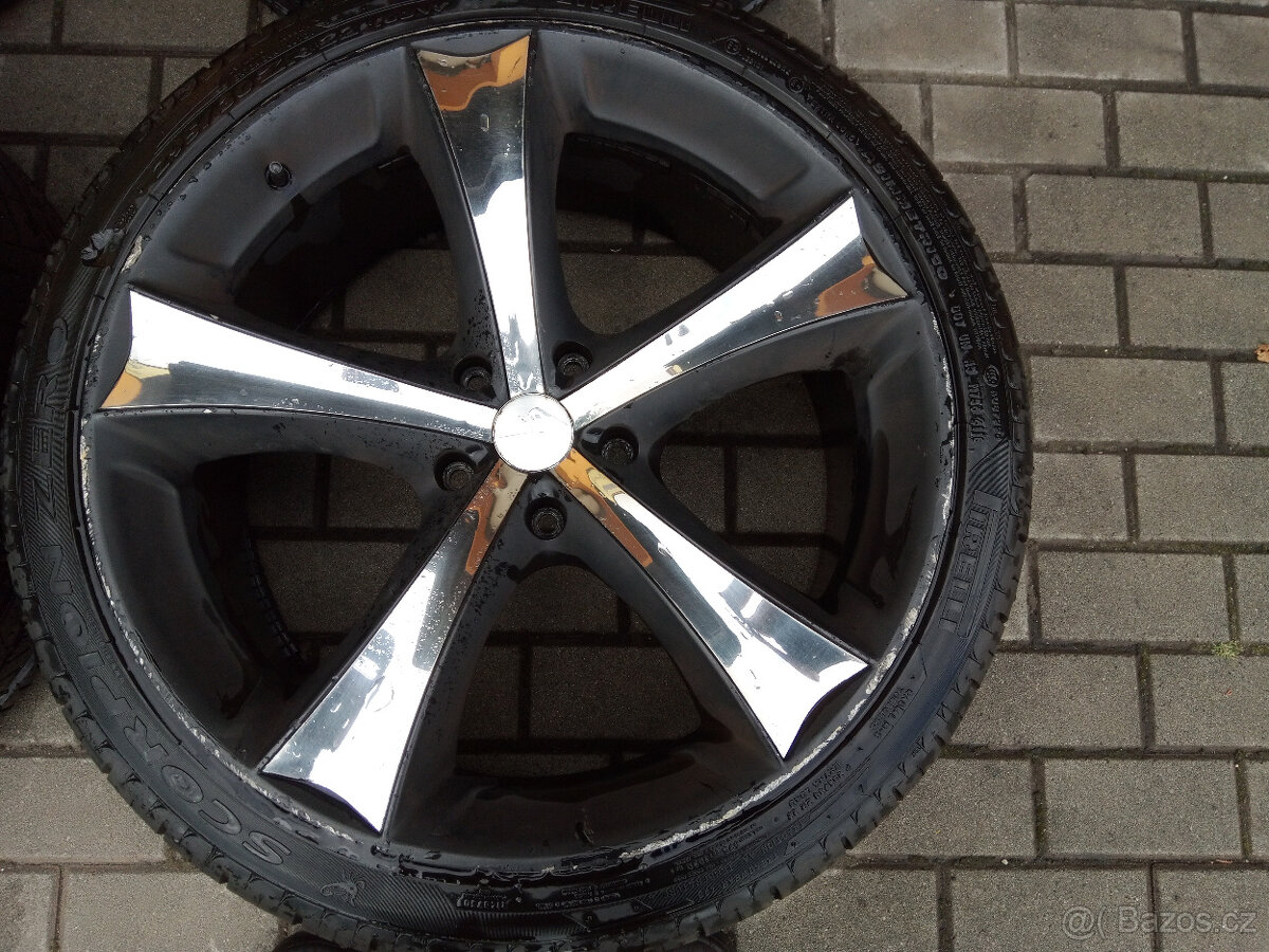 ALU 10Jx22 5x130 et45 PNEU 295/30R22 - 5