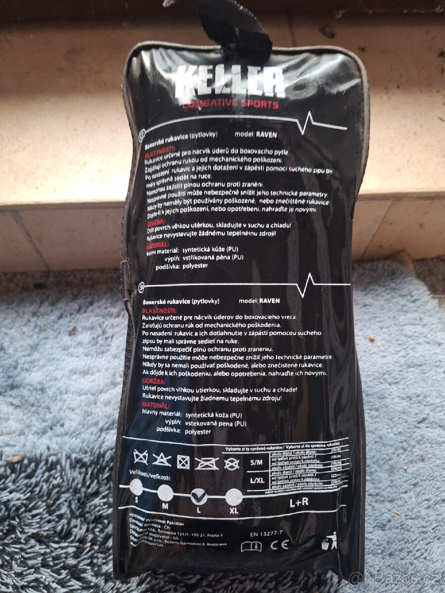 Prodám boxovací rukavice Keller Combative model Raven - 5