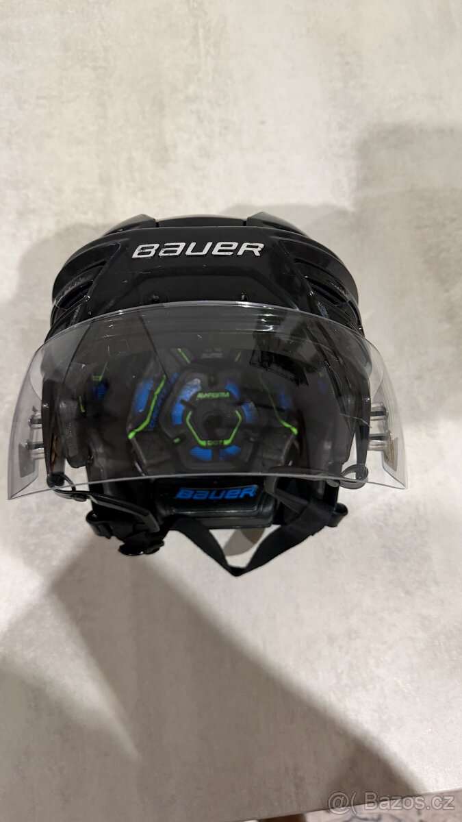 ✅ PROFI PRILBA BAUER - RE-AKT 155 - veľkosť L - BLACK ✅ - 5