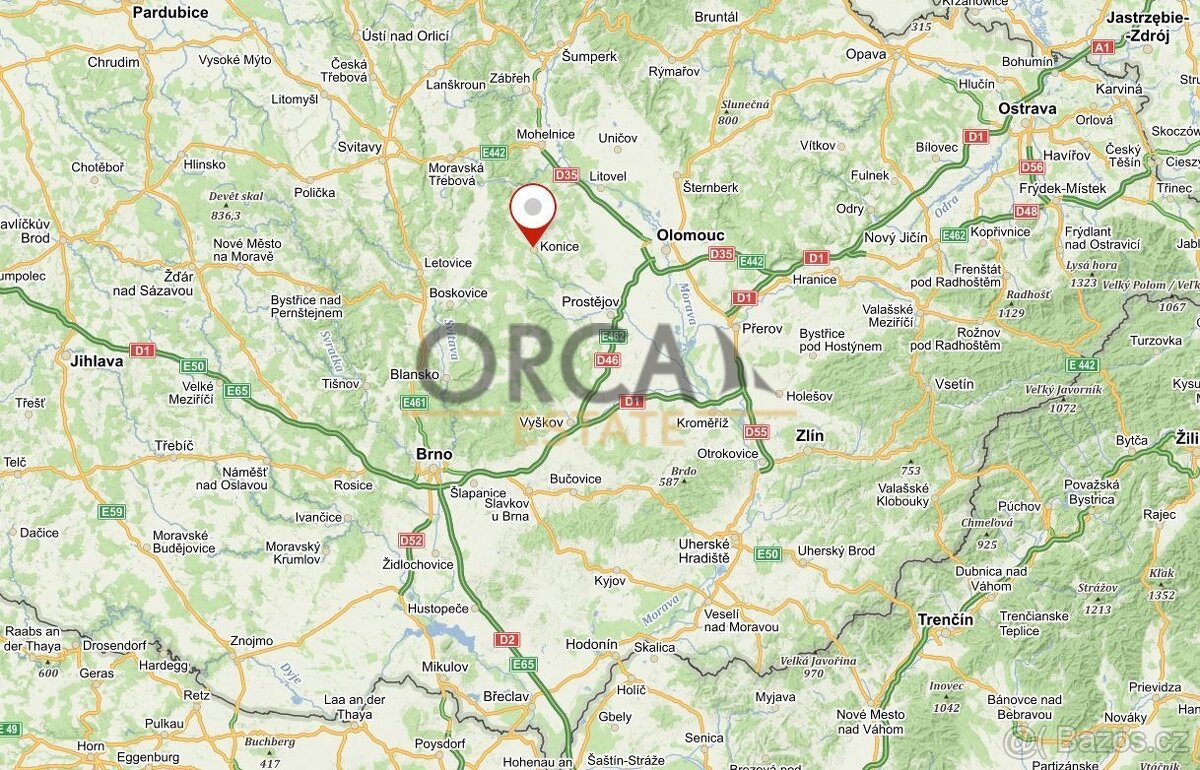 Prodej 1740 m2 orné půdy v k.ú. Konice - 5