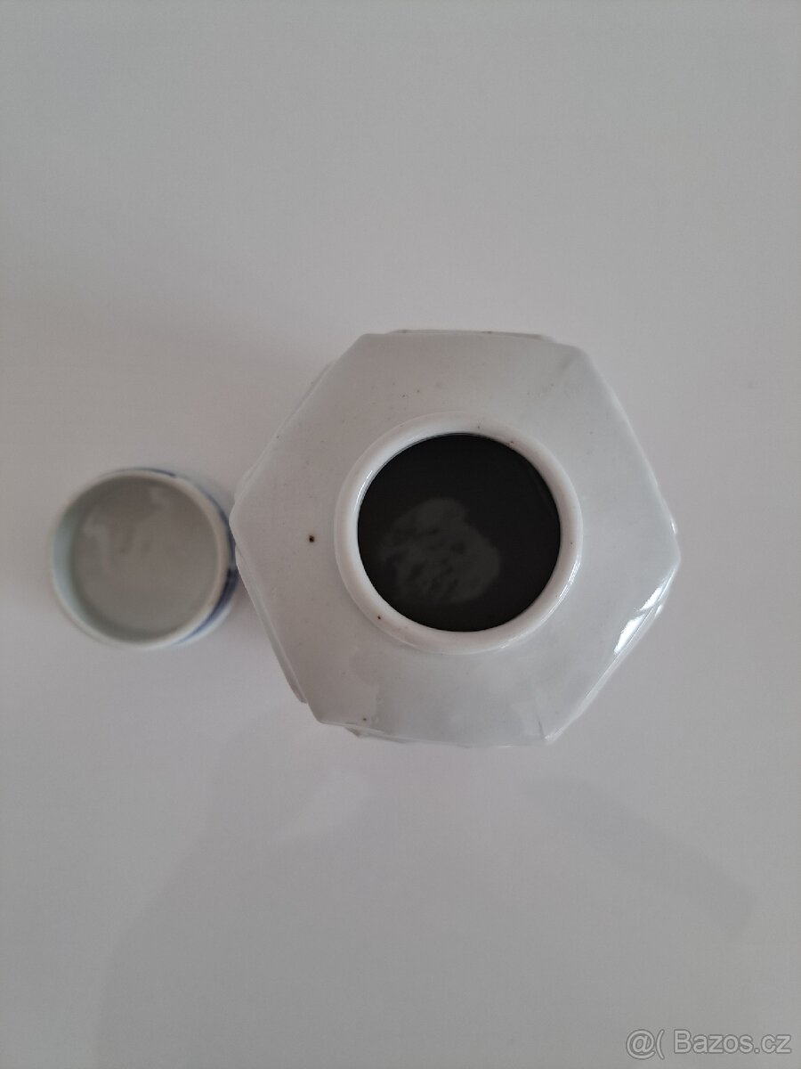 Porcelánová dóza - čínský motiv - 5