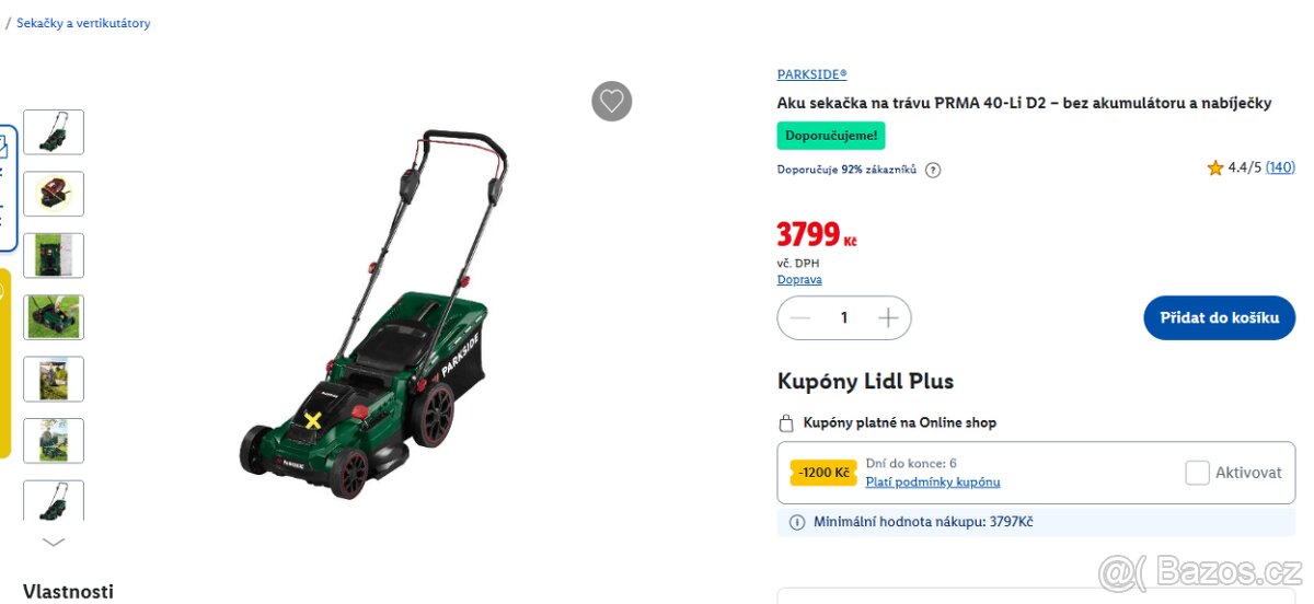 Aku sekačka Parkside - nová - 5