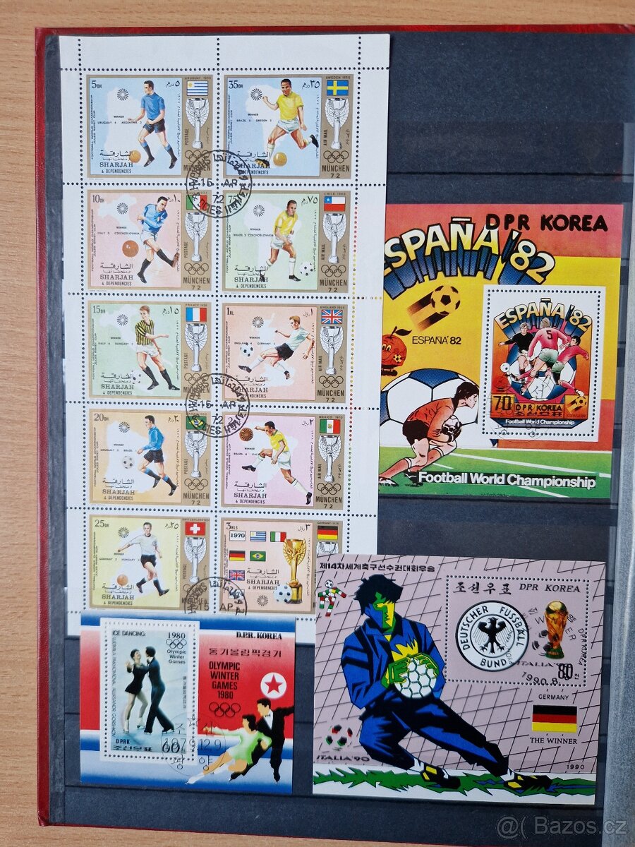 Poštovní známky - aršíky v albu. - 5