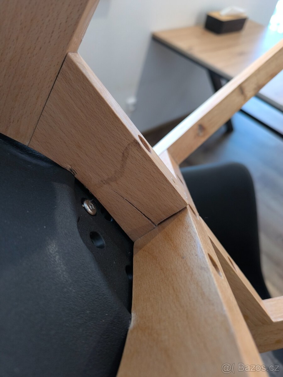 Jídelní židle černé. - 5