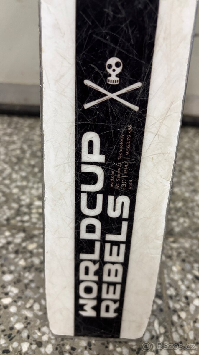 Závodní dětské lyže HEAD I.GS.RD WORLD CUP REBELS 130 cm - 5