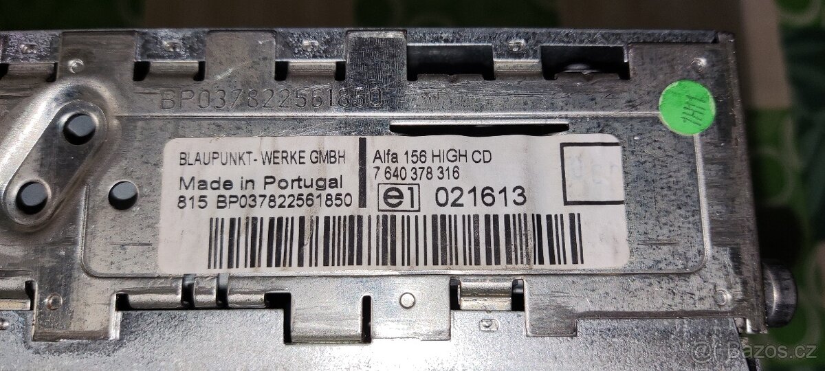Originální autorádio Alfa 156 High CD - 5