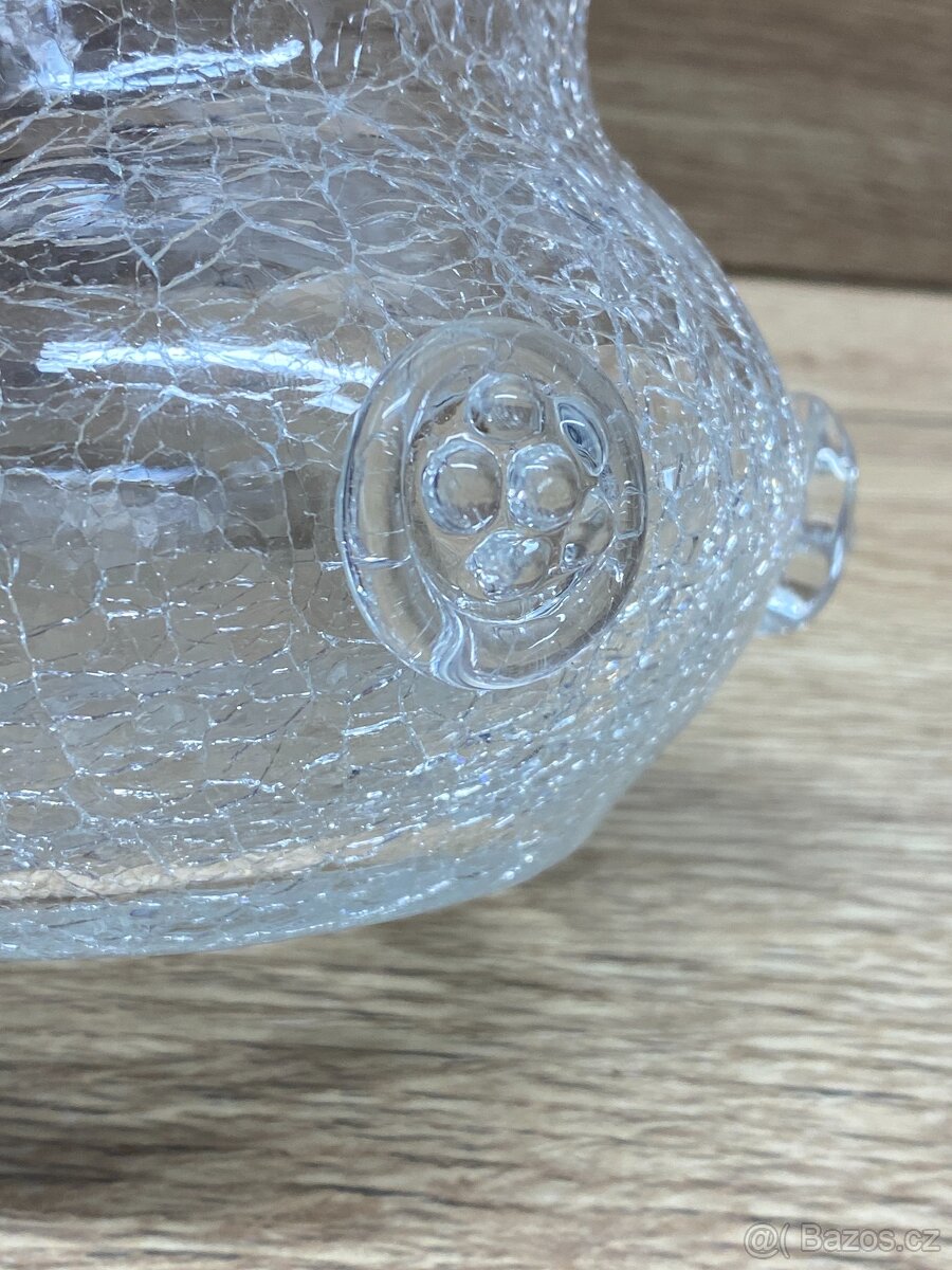 váza stará váza československé sklo retro váza - 5
