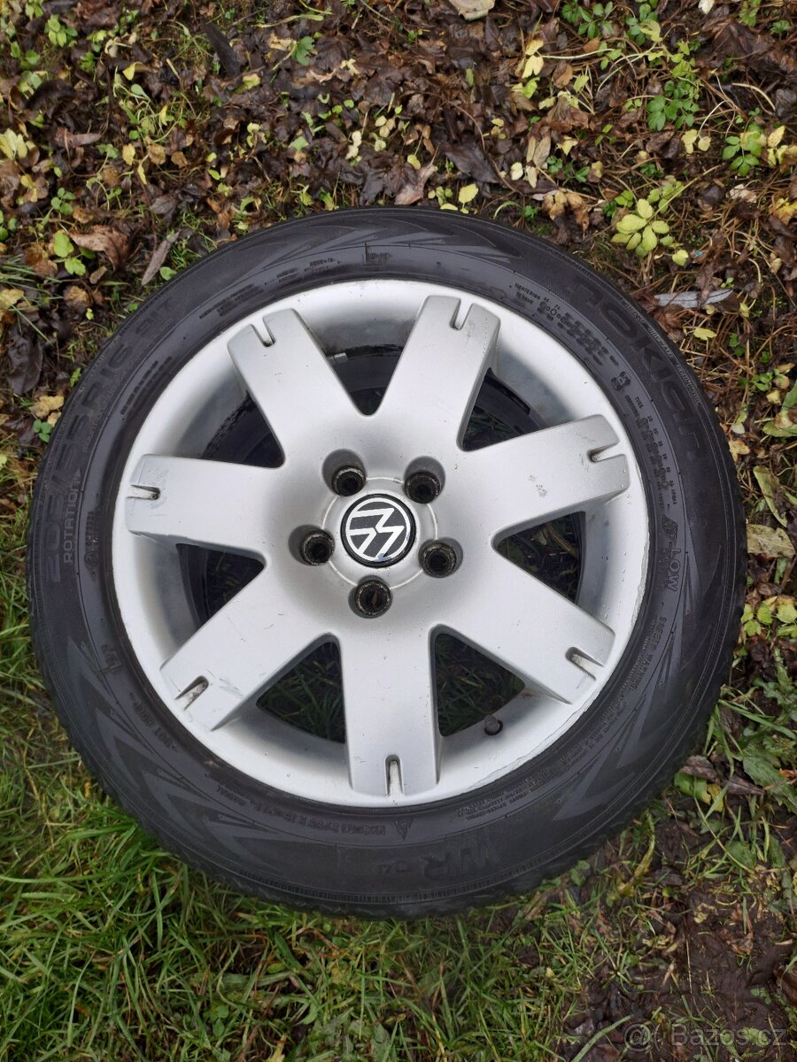 Alu kola 5x112 originál VW 205/55 R16 - 5