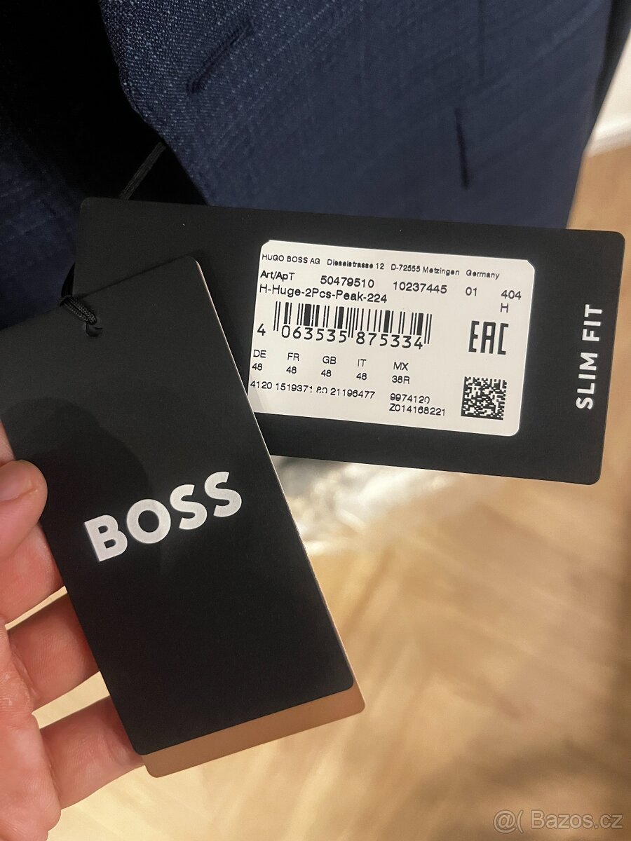 Pánský oblek - HUGO BOSS HUGE PEAK - 5