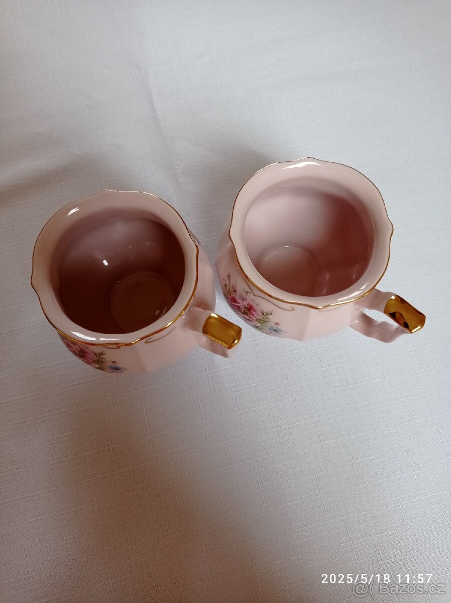 Značkový růžový porcelán - 5
