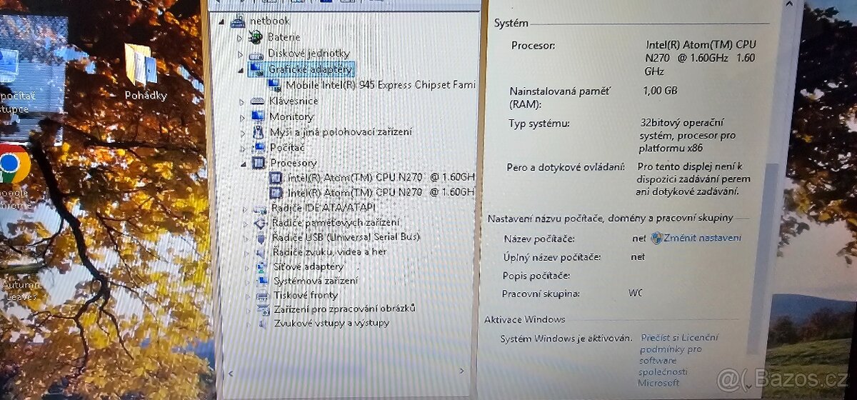 Malý netbook Acer Aspire - 5