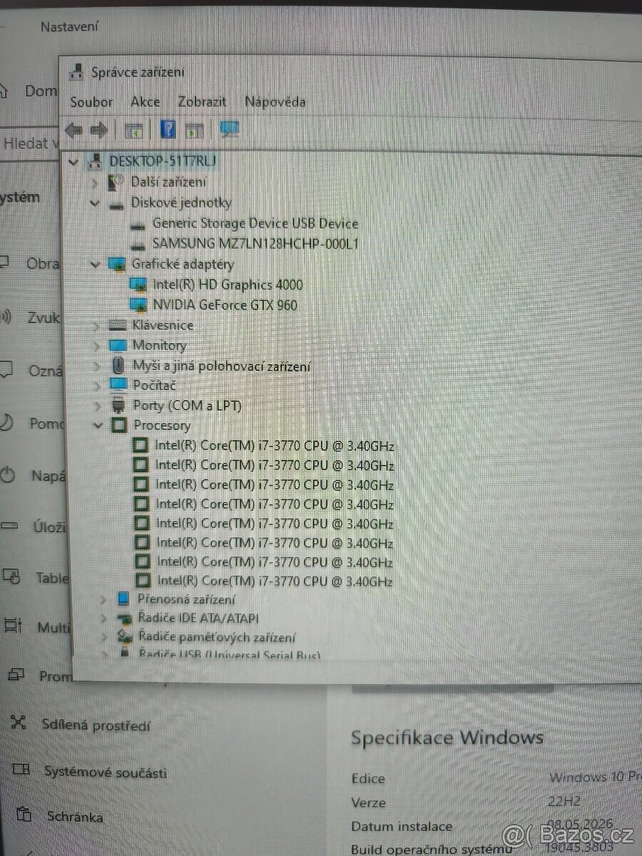 PC I7-3770/16GB DDR3/GTX 960/SSD120 - 5