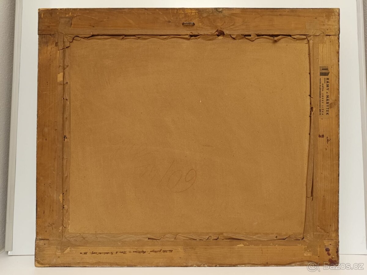 Obraz Jan Němeček, Vysočina 1942, olej 57x67 - 5