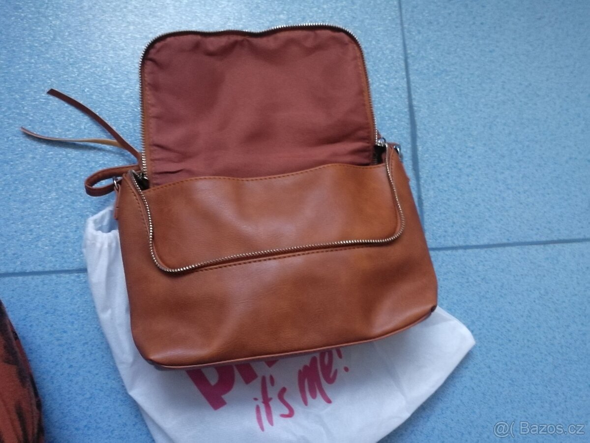 Nové s visačkou - Crossbody kabelka hnědá BPC - 5