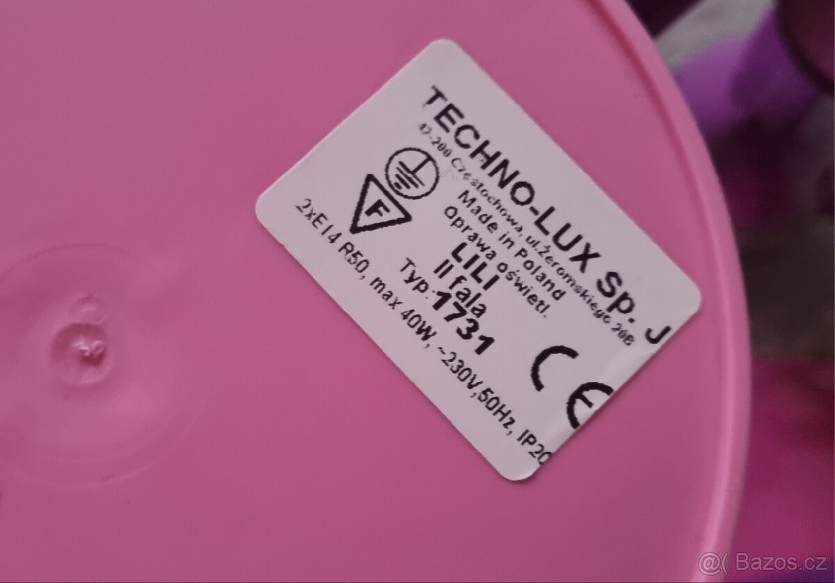 Stropní dětské osvětlení KVĚT+vypínač,cena za vše - 5