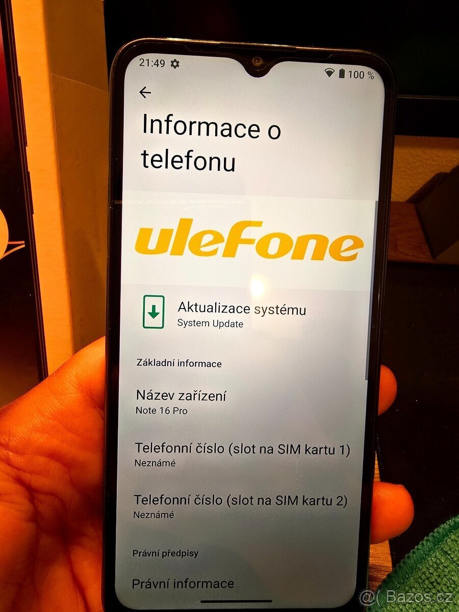 Ulefone Note 16 Pro 8GB+8GB/128GB modrá námořnická - 5