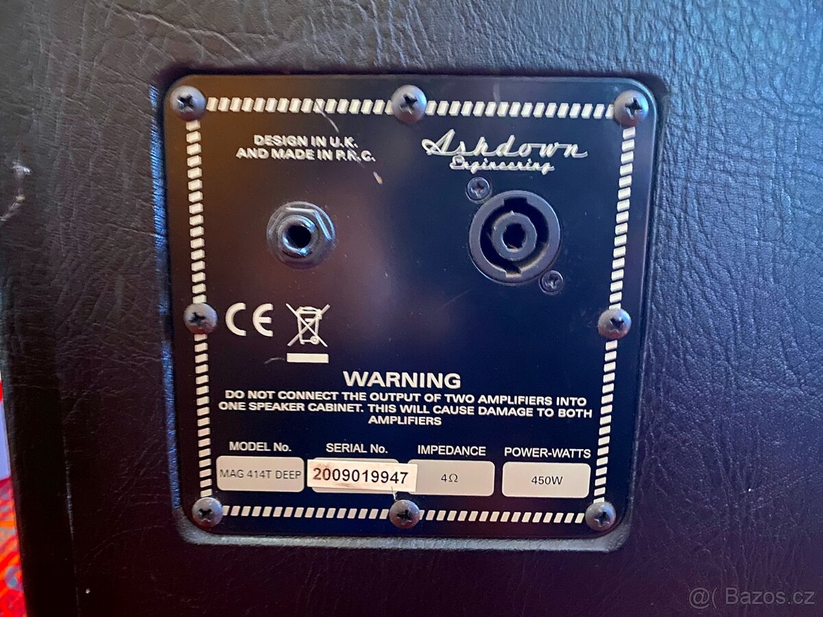 Basgitarový aparát Ashdown pololampa + box 4x10" - 5