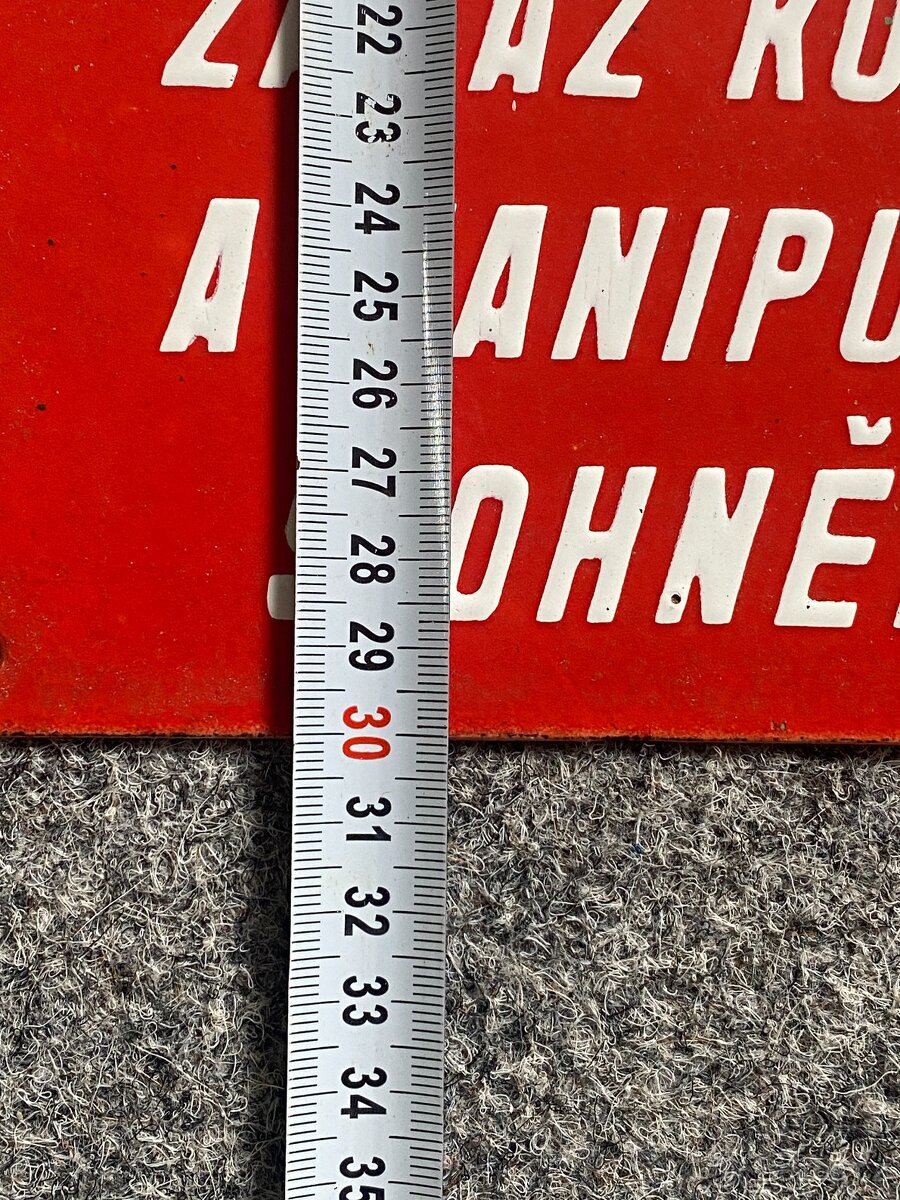 smaltovaná cedule zákaz kouření stará smaltovaná cedule - 5