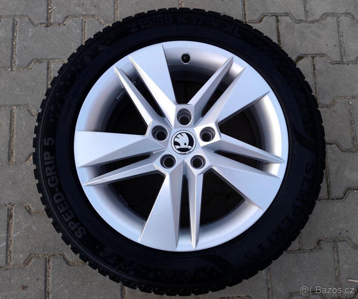 Alu kola originál Škoda Superb III 5x112 R17 Markab - 5