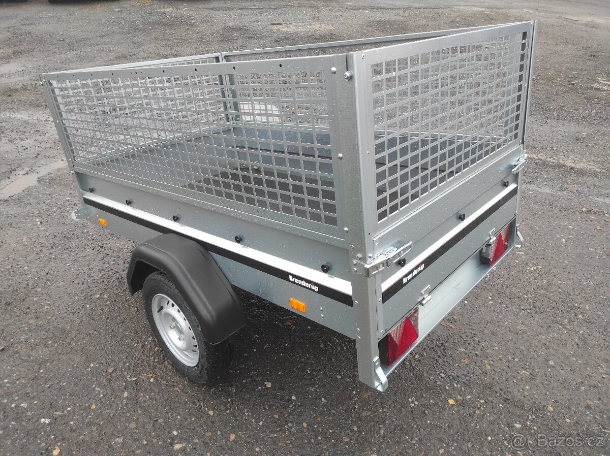 Nový přívěsný vozík 204x116 + nástavba a plachta - 5