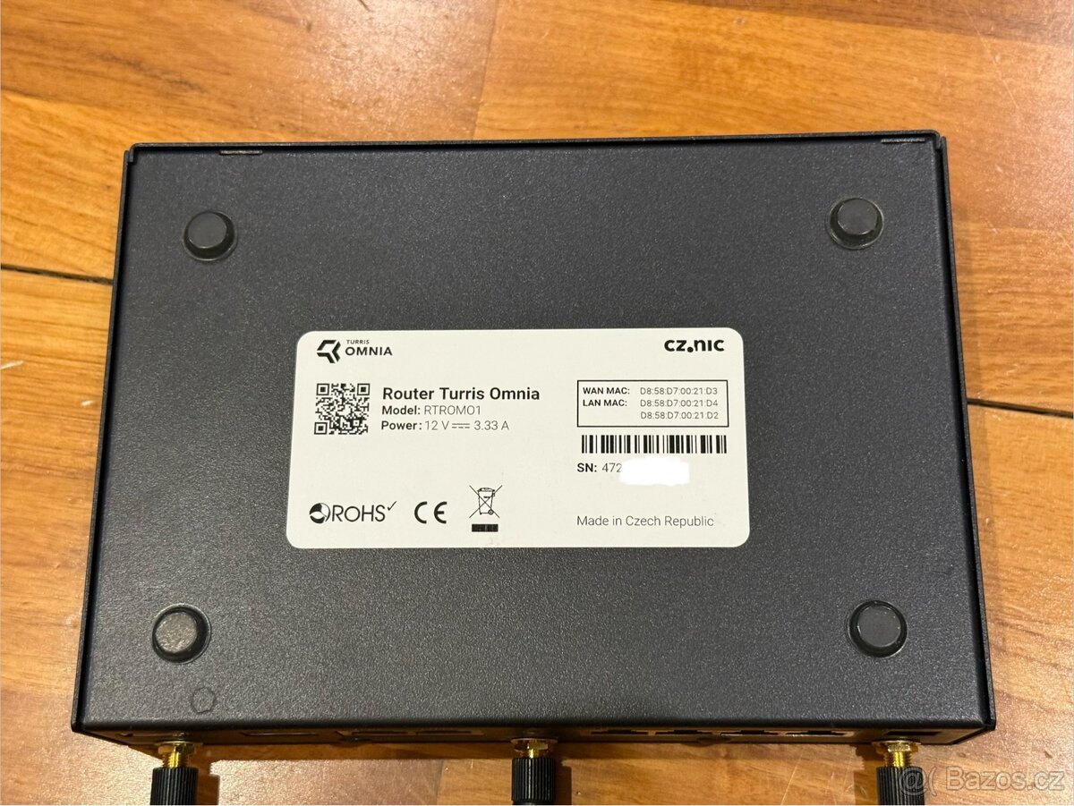 Turris Omnia, WiFi 2,4 +5GHz, RAM 2 GB - 5