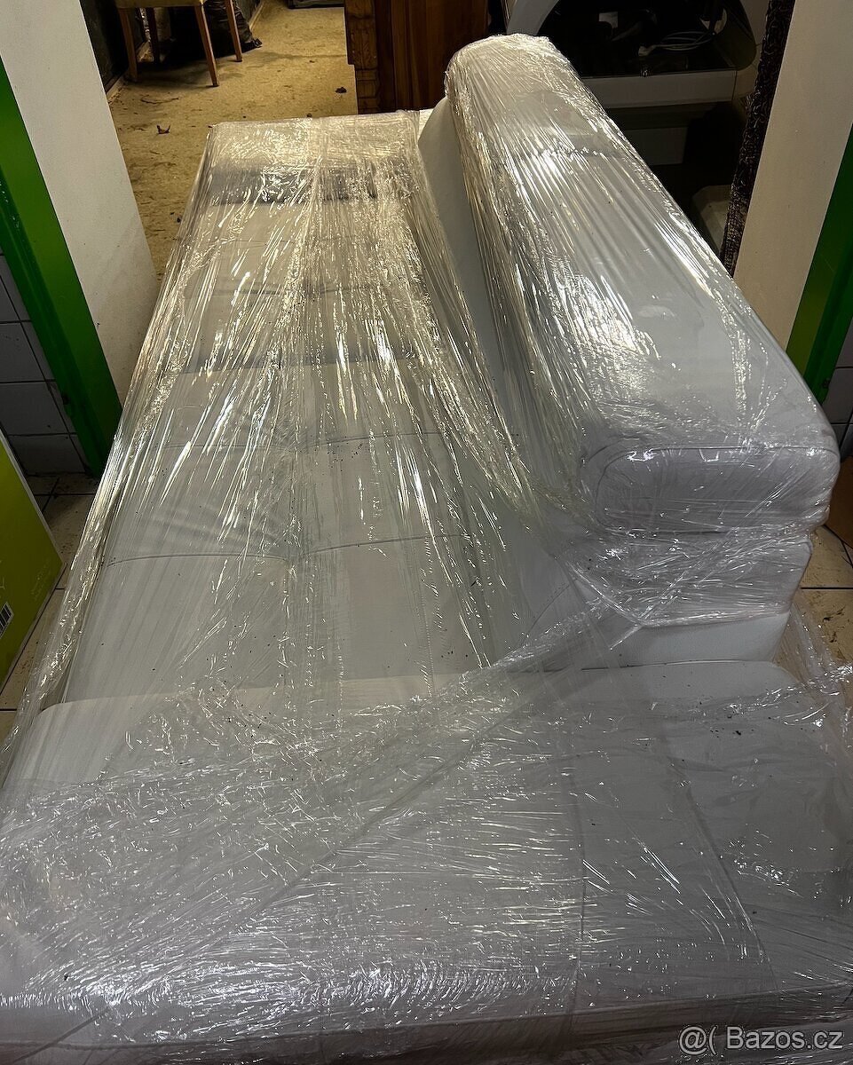 Kožená sedačka + podnožník - 5