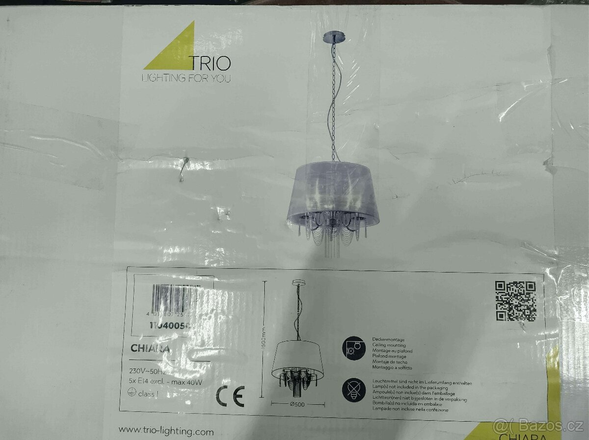 TRIO CHIARA LUSTR- 5x E14 - nové - 5